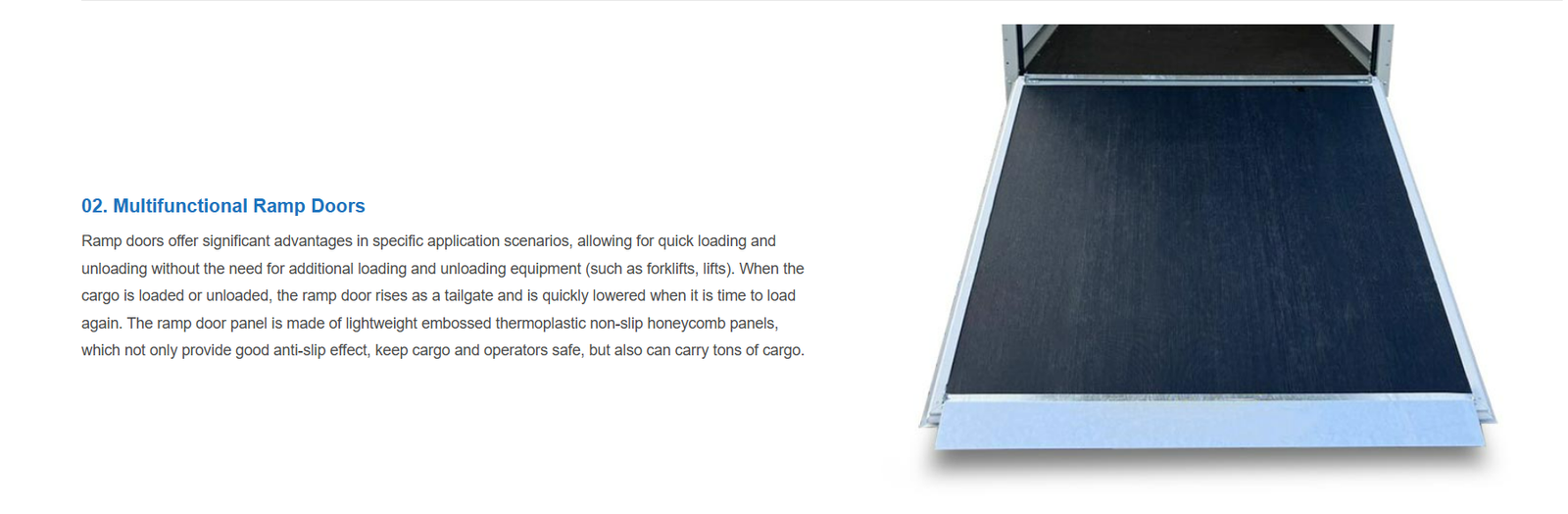 Multifunctional Ramp Doors